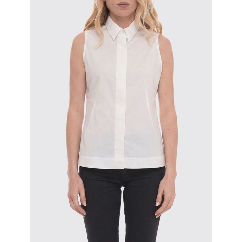 Fay Women Sleeveless Stretch Poplin Shirt Fay